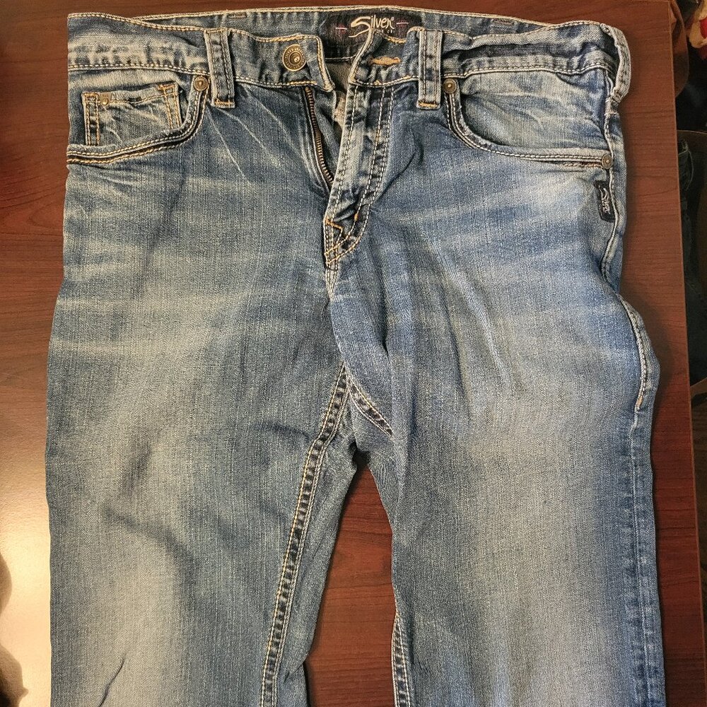 Men's Silver Zac Jeans 33x36